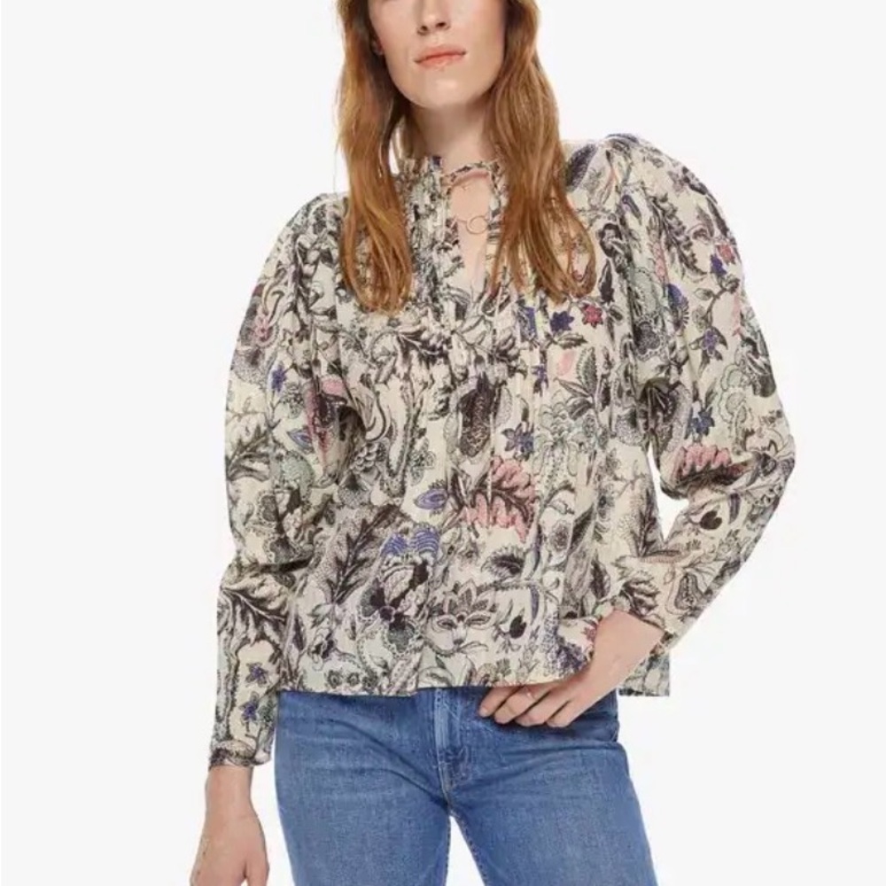 Maria Cher Cora Blouse Lucena Shirt Size M